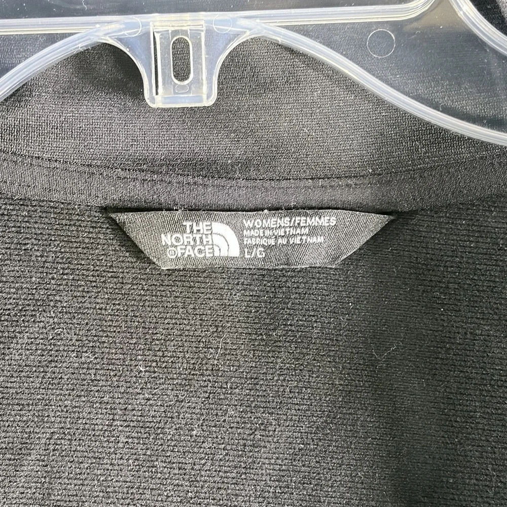 North Face Apex Barrier Soft Shell Jacket Womens Large Black Gray WindWall - Picture 3 of 7